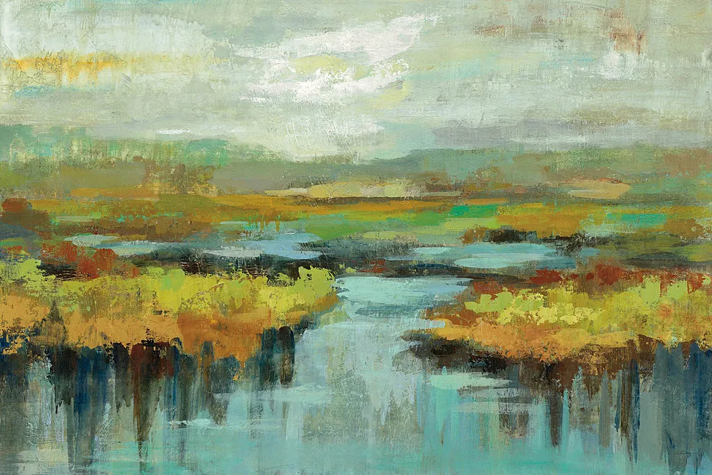 Spring Landscape by Silvia Vassileva. SKU 22925i. Archival Giclee Fine art print for wall decor.