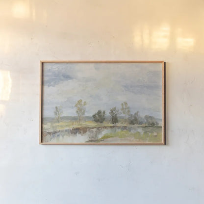 Spring Light by Silvia Vassileva. shown as a paper print in a natural frame. Available as a archival giclee rolled canvas, fine art paper, or poster print. SKU 89310i.