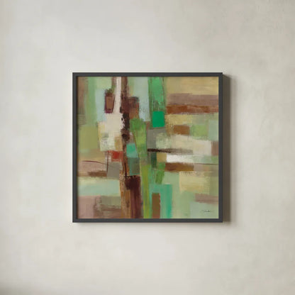 Spring Poem by Silvia Vassileva. Shown in a sleek black glass frame for a contemporary gallery look. Available as an archival giclee rolled canvas, fine art paper, or poster print. SKU 36343a.