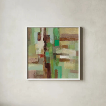 Spring Poem by Silvia Vassileva. Shown in a crisp white glass frame for a clean and minimalist style. Available as an archival giclee rolled canvas, fine art paper, or poster print. SKU 36343a.