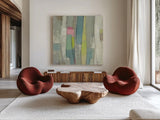 Spring Stream by Silvia Vassileva. Shown as extra-large giant wall art in a modern living room. Available as an archival giclee rolled canvas, fine art paper, or poster print. SKU 77871a.