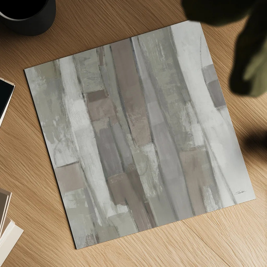 Spring Stream Neutral by Silvia Vassileva. Shown as a detailed flat fine art print, highlighting archival giclee quality. Available as an archival giclee rolled canvas, fine art paper, or poster print. SKU 79507a.