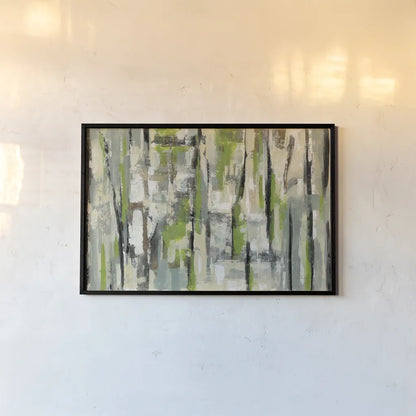 Spring Stripes by Silvia Vassileva. shown as a paper print in a black flame. Available as a archival giclee rolled canvas, fine art paper, or poster print. SKU 31698i.