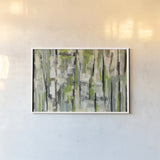 Spring Stripes by Silvia Vassileva. shown as a paper print in a white frame. Available as a archival giclee rolled canvas, fine art paper, or poster print. SKU 31698i.