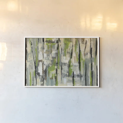 Spring Stripes by Silvia Vassileva. shown as a paper print in a white frame. Available as a archival giclee rolled canvas, fine art paper, or poster print. SKU 31698i.