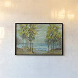 Spring Trees by Silvia Vassileva. shown as a paper print in a black flame. Available as a archival giclee rolled canvas, fine art paper, or poster print. SKU 25220i.