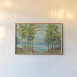 Spring Trees by Silvia Vassileva. shown as a paper print in a natural frame. Available as a archival giclee rolled canvas, fine art paper, or poster print. SKU 25220i.