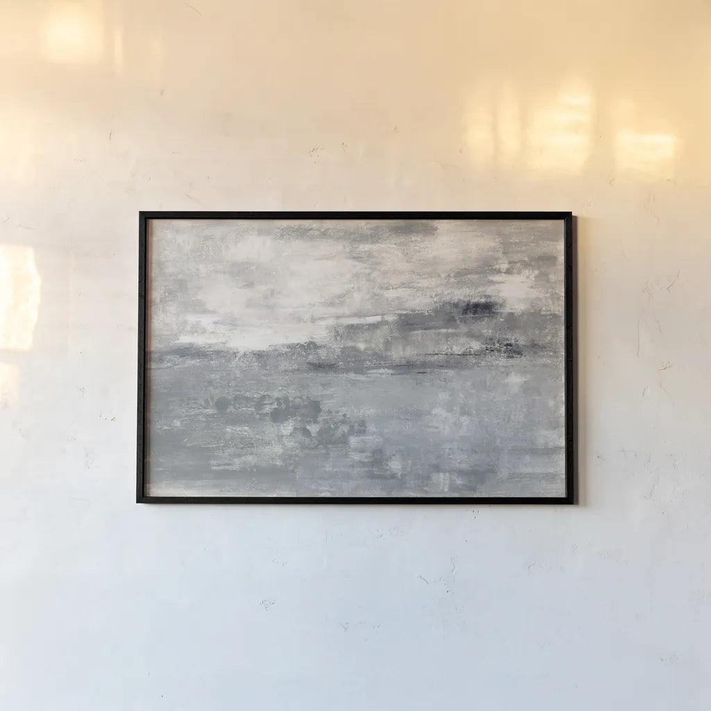 Spring Valley I Neutral by Silvia Vassileva. shown as a paper print in a black flame. Available as a archival giclee rolled canvas, fine art paper, or poster print. SKU 60610i.