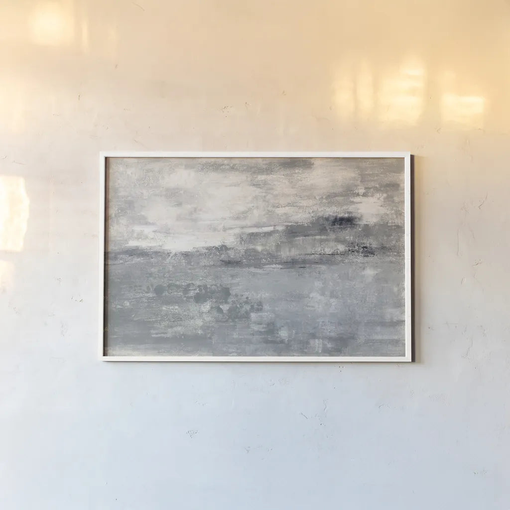 Spring Valley I Neutral by Silvia Vassileva. shown as a paper print in a white frame. Available as a archival giclee rolled canvas, fine art paper, or poster print. SKU 60610i.