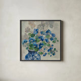 Spring Window by Silvia Vassileva. Shown in a sleek black glass frame for a contemporary gallery look. Available as an archival giclee rolled canvas, fine art paper, or poster print. SKU 98582a.