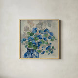 Spring Window by Silvia Vassileva. Shown in a natural wood glass frame for a timeless modern aesthetic. Available as an archival giclee rolled canvas, fine art paper, or poster print. SKU 98582a.