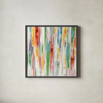 Spring Window Bright by Silvia Vassileva. Shown in a sleek black glass frame for a contemporary gallery look. Available as an archival giclee rolled canvas, fine art paper, or poster print. SKU 64571a.