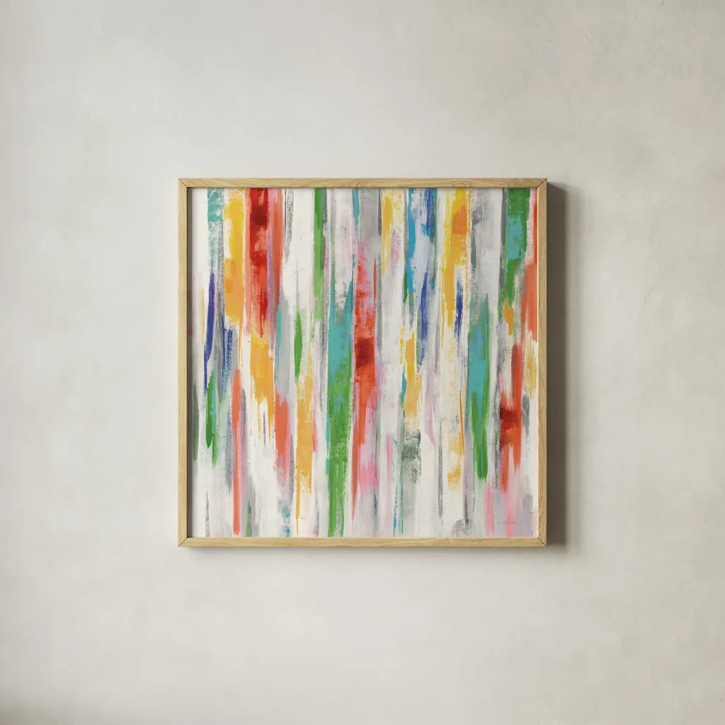 Spring Window Bright by Silvia Vassileva. Shown in a natural wood glass frame for a timeless modern aesthetic. Available as an archival giclee rolled canvas, fine art paper, or poster print. SKU 64571a.