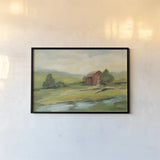 Springtime Farm by Silvia Vassileva. shown as a paper print in a black flame. Available as a archival giclee rolled canvas, fine art paper, or poster print. SKU 69146i.