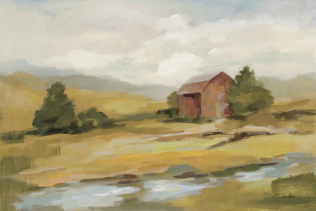 Springtime Farm Neutral by Silvia Vassileva. SKU 69375i. Archival Giclee Fine art print for wall decor.