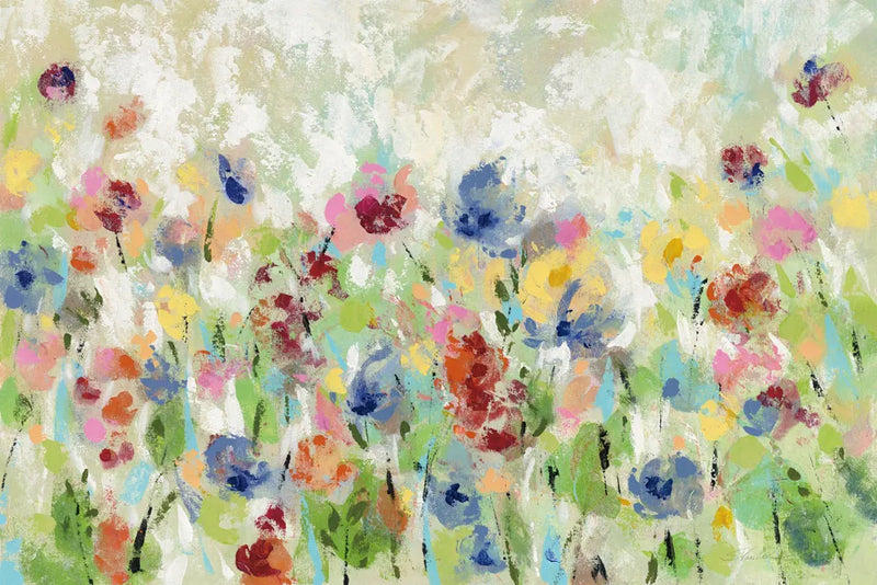 Springtime Meadow Flowers by Silvia Vassileva. SKU 36852i. Archival Giclee Fine art print for wall decor.