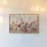 Sprinkled Flowers by Silvia Vassileva. shown as a paper print in a natural frame. Available as a archival giclee rolled canvas, fine art paper, or poster print. SKU 34108i.
