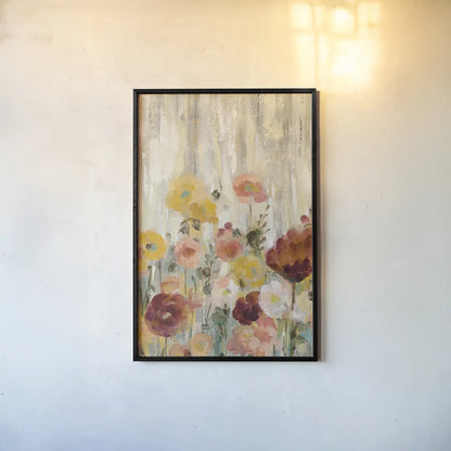 Sprinkled Flowers II Spice by Silvia Vassileva. shown as a paper print in a black flame. Available as a archival giclee rolled canvas, fine art paper, or poster print. SKU 34910h.