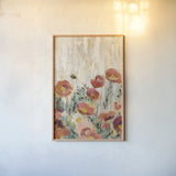 Sprinkled Flowers III Spice by Silvia Vassileva. shown as a paper print in a natural frame. Available as a archival giclee rolled canvas, fine art paper, or poster print. SKU 34911h.