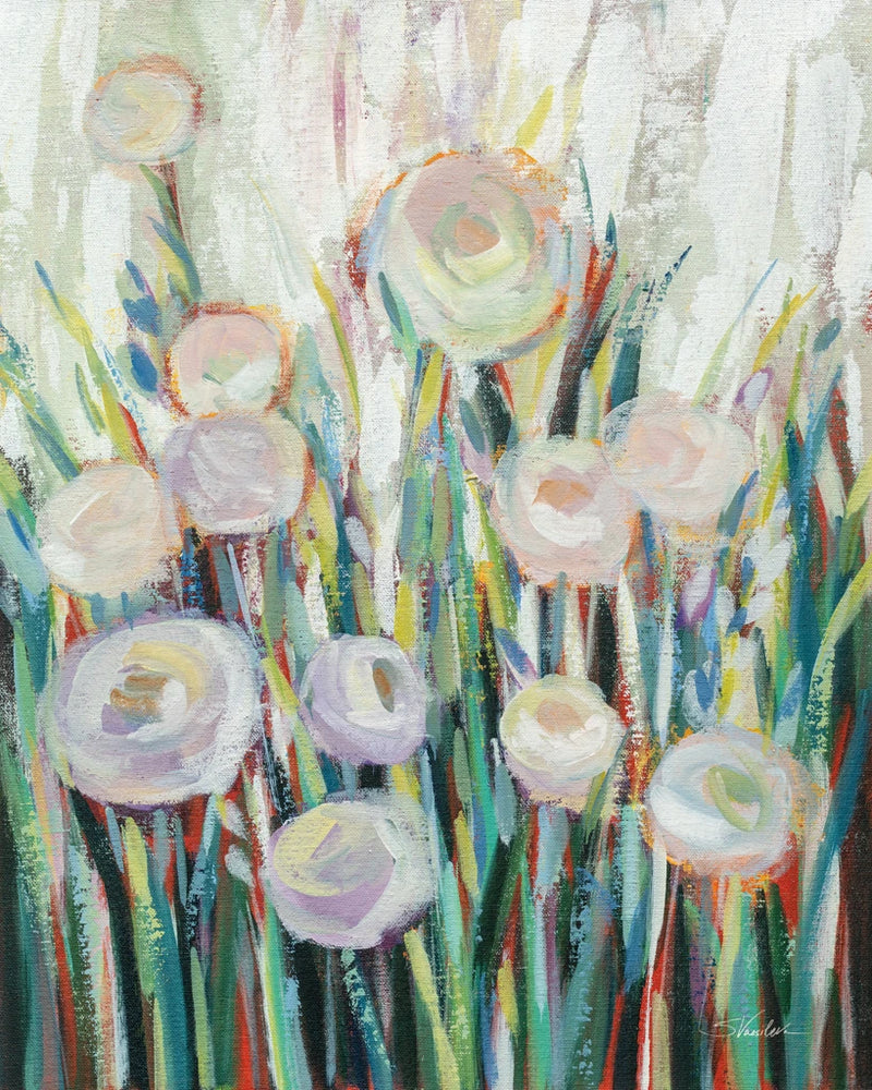 Sprinkled White Flowers II by Silvia Vassileva