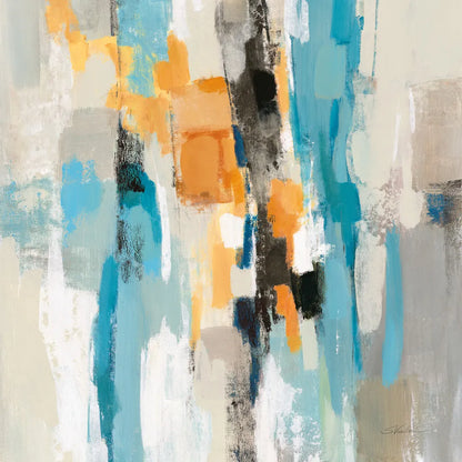 Steps on Sand I Aqua Sq by Silvia Vassileva. SKU 78140a. Archival Giclee Fine art print for wall decor.