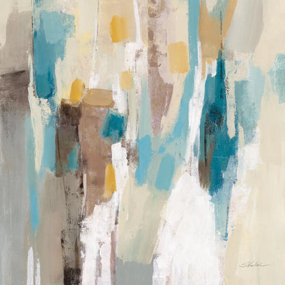 Steps on Sand II Navy Sq by Silvia Vassileva. SKU 69134a. Archival Giclee Fine art print for wall decor.