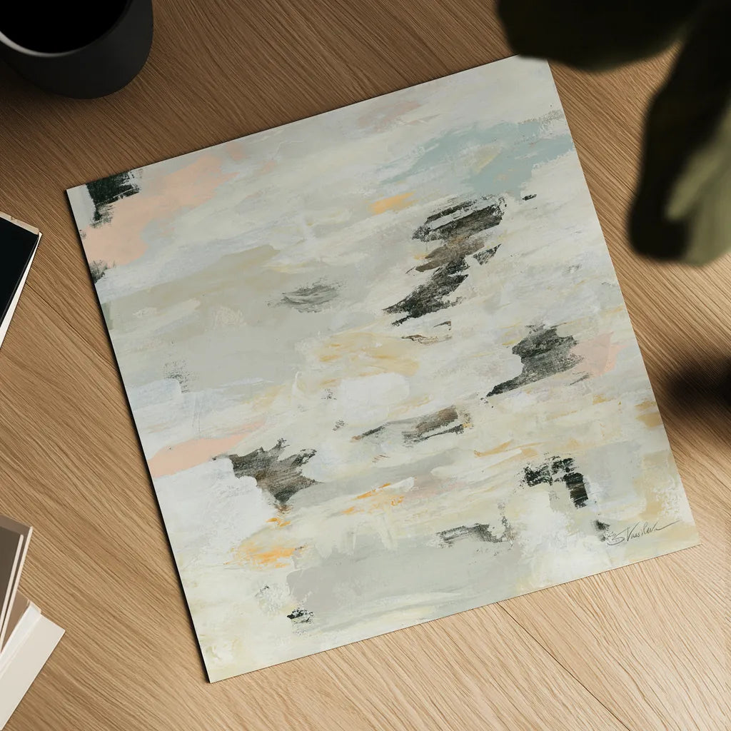 Steps on Stones I Boho by Silvia Vassileva. Shown as a detailed flat fine art print, highlighting archival giclee quality. Available as an archival giclee rolled canvas, fine art paper, or poster print. SKU 67876a.