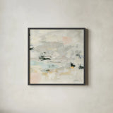 Steps on Stones II by Silvia Vassileva. Shown in a sleek black glass frame for a contemporary gallery look. Available as an archival giclee rolled canvas, fine art paper, or poster print. SKU 67877a.