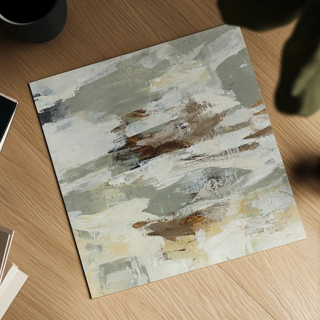 Steps on Stones II v2 by Silvia Vassileva. Shown as a detailed flat fine art print, highlighting archival giclee quality. Available as an archival giclee rolled canvas, fine art paper, or poster print. SKU 28417a.