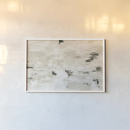 Steps on Stones III Neutral by Silvia Vassileva. shown as a paper print in a white frame. Available as a archival giclee rolled canvas, fine art paper, or poster print. SKU 75164i.