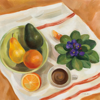 Still Life with Violets by Silvia Vassileva. SKU 90325a. Archival Giclee Fine art print for wall decor.