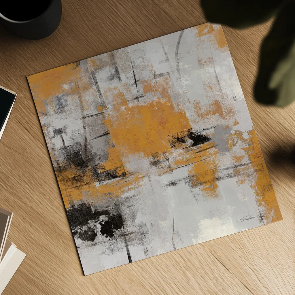 Stone Gardens III Autumn by Silvia Vassileva. Shown as a detailed flat fine art print, highlighting archival giclee quality. Available as an archival giclee rolled canvas, fine art paper, or poster print. SKU 78325a.