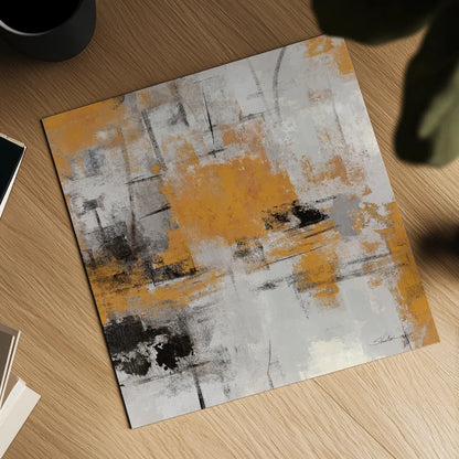 Stone Gardens III Autumn by Silvia Vassileva. Shown as a detailed flat fine art print, highlighting archival giclee quality. Available as an archival giclee rolled canvas, fine art paper, or poster print. SKU 78325a.