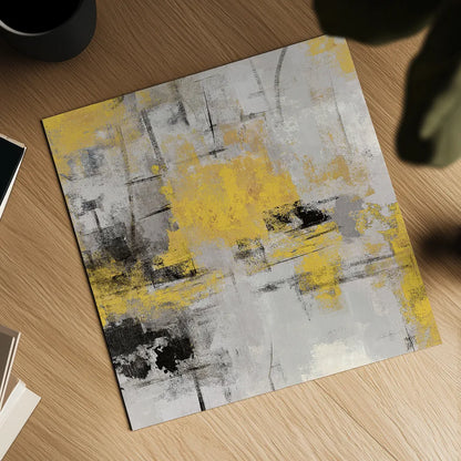 Stone Gardens III Yellow by Silvia Vassileva. Shown as a detailed flat fine art print, highlighting archival giclee quality. Available as an archival giclee rolled canvas, fine art paper, or poster print. SKU 31292a.