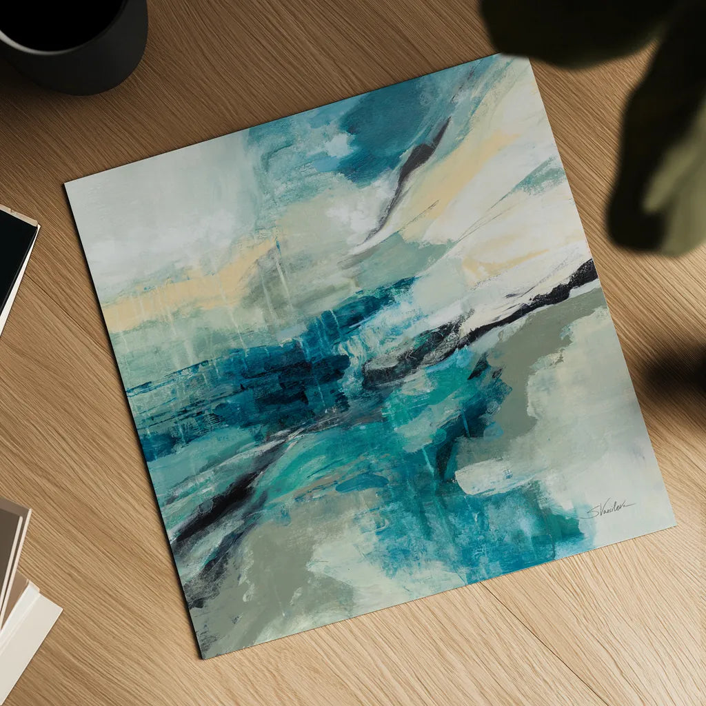 Stream by Silvia Vassileva. Shown as a detailed flat fine art print, highlighting archival giclee quality. Available as an archival giclee rolled canvas, fine art paper, or poster print. SKU 83512a.