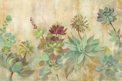 Succulent Garden by Silvia Vassileva. SKU 46425i. Archival Giclee Fine art print for wall decor.