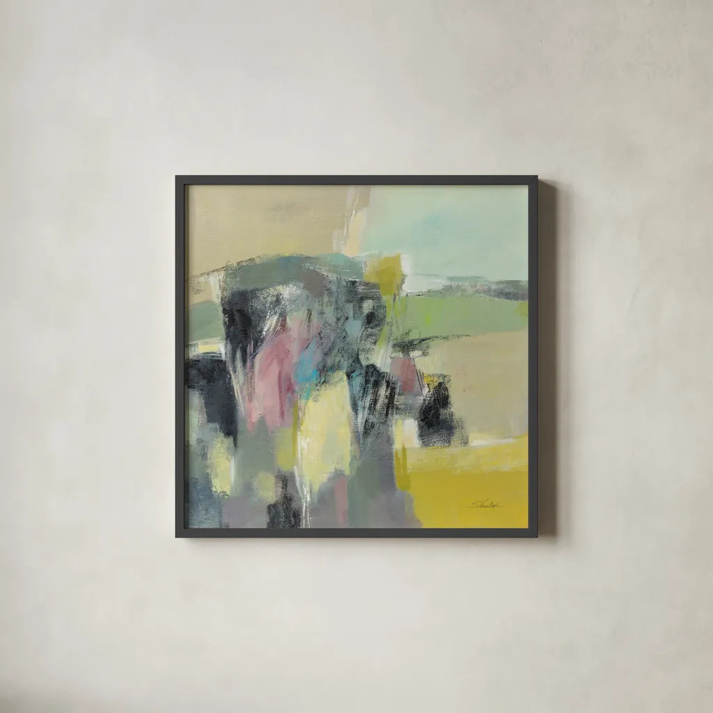 Summer Anticipation by Silvia Vassileva. Shown in a sleek black glass frame for a contemporary gallery look. Available as an archival giclee rolled canvas, fine art paper, or poster print. SKU 85380a.