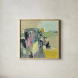 Summer Anticipation by Silvia Vassileva. Shown in a natural wood glass frame for a timeless modern aesthetic. Available as an archival giclee rolled canvas, fine art paper, or poster print. SKU 85380a.