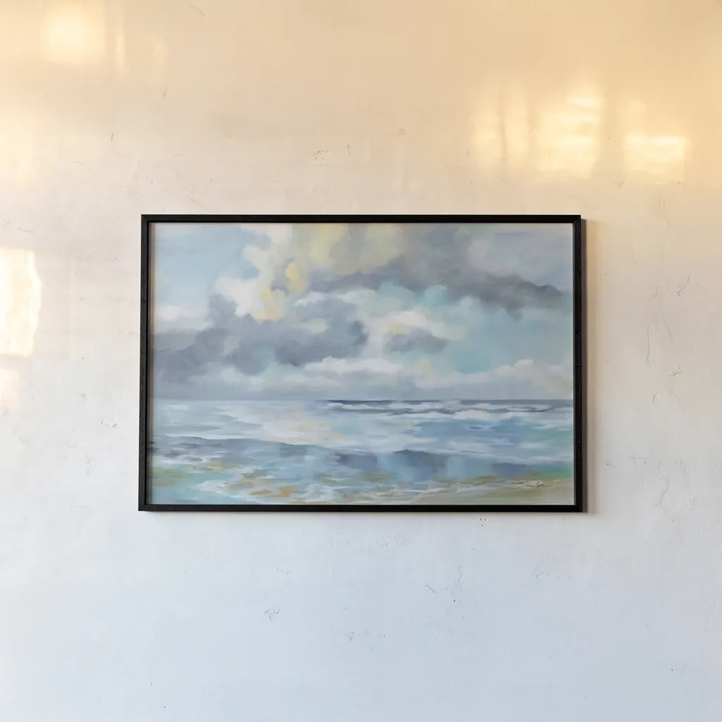 Summer Clouds by Silvia Vassileva. shown as a paper print in a black flame. Available as a archival giclee rolled canvas, fine art paper, or poster print. SKU 74317i.