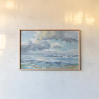 Summer Clouds by Silvia Vassileva. shown as a paper print in a natural frame. Available as a archival giclee rolled canvas, fine art paper, or poster print. SKU 74317i.