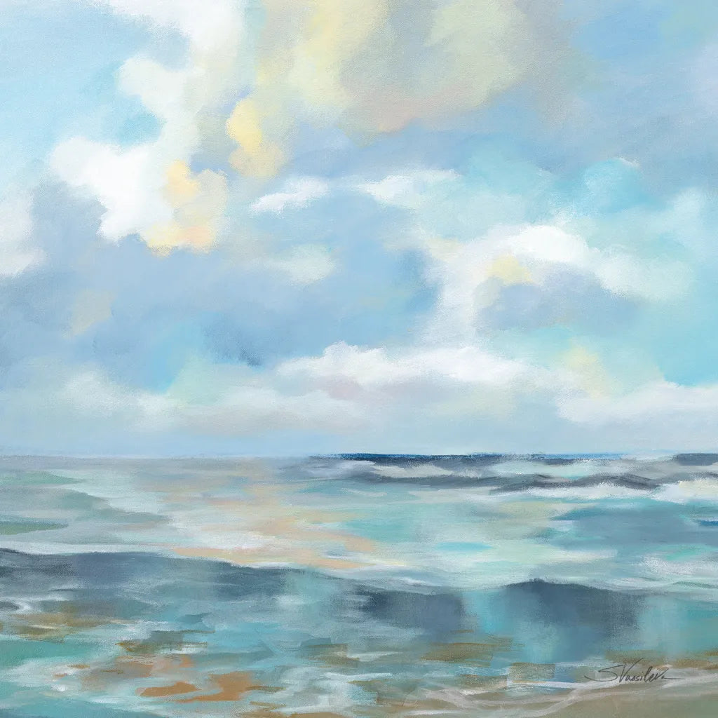 Summer Clouds Light Sq by Silvia Vassileva. SKU 74490a. Archival Giclee Fine art print for wall decor.