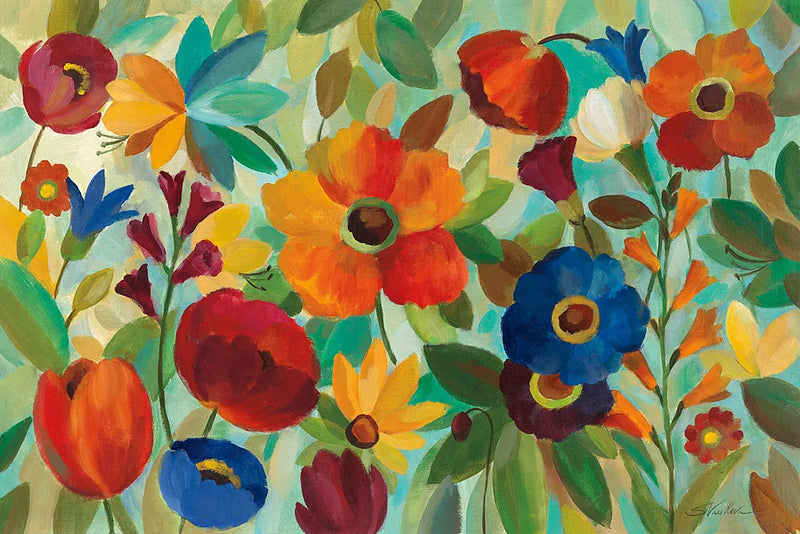 Summer Floral V by Silvia Vassileva. SKU 10294i. Archival Giclee Fine art print for wall decor.