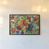 Summer Floral V by Silvia Vassileva. shown as a paper print in a black flame. Available as a archival giclee rolled canvas, fine art paper, or poster print. SKU 10294i.