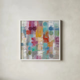 Summer Rain by Silvia Vassileva. Shown in a crisp white glass frame for a clean and minimalist style. Available as an archival giclee rolled canvas, fine art paper, or poster print. SKU 16628a.