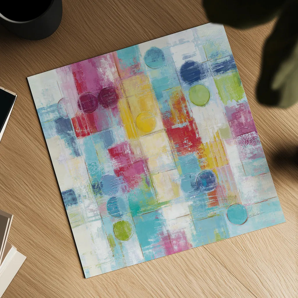 Summer Rain Bright by Silvia Vassileva. Shown as a detailed flat fine art print, highlighting archival giclee quality. Available as an archival giclee rolled canvas, fine art paper, or poster print. SKU 64567a.