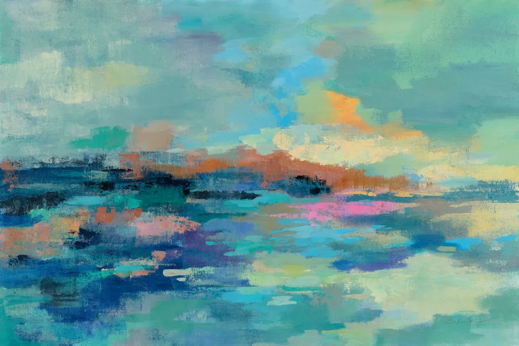 Summer Seaside by Silvia Vassileva. SKU 60168i. Archival Giclee Fine art print for wall decor.