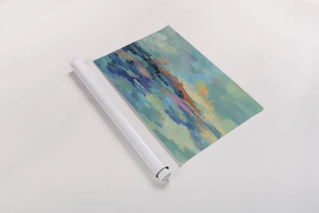 Summer Seaside by Silvia Vassileva. shown as a rolled paper print. Available as archival giclee rolled canvas, fine art paper, or poster print. SKU 60168i.