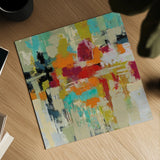 Summer Silk Road by Silvia Vassileva. Shown as a detailed flat fine art print, highlighting archival giclee quality. Available as an archival giclee rolled canvas, fine art paper, or poster print. SKU 24573a.