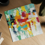 Summer Silk Road Warm by Silvia Vassileva. Shown as a detailed flat fine art print, highlighting archival giclee quality. Available as an archival giclee rolled canvas, fine art paper, or poster print. SKU 64572a.
