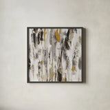 Sun Rays BW by Silvia Vassileva. Shown in a sleek black glass frame for a contemporary gallery look. Available as an archival giclee rolled canvas, fine art paper, or poster print. SKU 44870a.